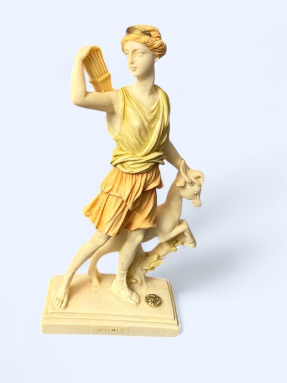 Vintage Reproduction Diana of Versailles / Alabaster Sculpture – Made in Greece